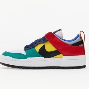 Nike Dunk Low Disrupt Yellowredgreen Skate Shoes CK6654-004 (Size: US 8)